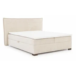 Bež boxspring postelja s prostorom za shranjevanje 200x200 cm Lysa – Ropez