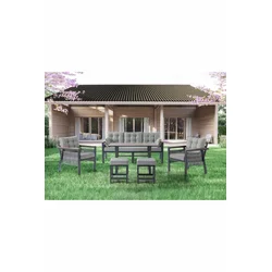 HANAH HOME Baštenske garniture Lilyum 3+1+1+2 Multicolor