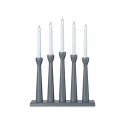 Markslöjd 704197 - Božićni svećnjak MASESKÄR 5xE10/3W/230V siv
