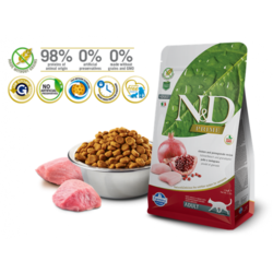 N&D Suva hrana Cat Grain Free Adult Chicken&Pomegranate 1,5kg