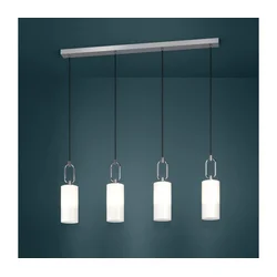 Eglo 390129 - Luster na sajli MAJANA 4xE27/40W/230V sjajni hrom