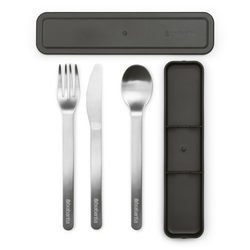 Set jedilnega pribora MAKE & TAKE Brabantia 3 kom temno siva