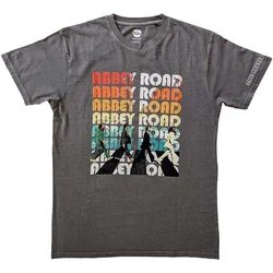 The Beatles Majica Abbey Stacked Unisex Charcoal Grey M