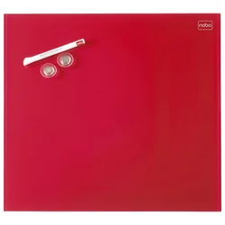 Tabla magnetna 45x45cm staklena Diamond Nobo 1903955 crvena
