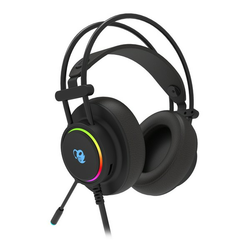 Gaming Slušalice s Mikrofonom CoolBox DG-AUR-01 Črna