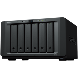 Synology DiskStation DS1621+,Tower,6-Bay 3.5 SATA HDD/SSD, 2 x M.2 2280 NVMe SSD, CPU AMD Ryzen Quad-Core 2.2 GHz, 4 GB DDR4, 4 x RJ-45 1 GbE LAN, 3