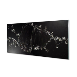 tulup.si Slika na steklu Spouting vodnih kapljic 125x50 cm 4 obešalnika