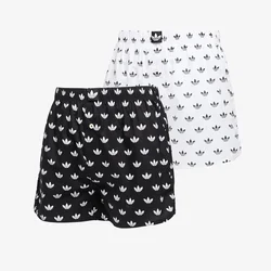 Bokserice adidas Woven Boxer 2-Pack Black/ White XXL