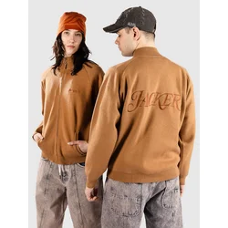 Jacker Classic Zip Knit moški pulover brown
