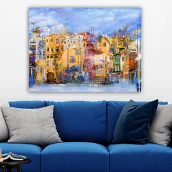 Wallity Dekorativna slika na platnu, 70x100cm, Šarena