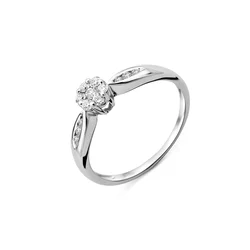 DIAMANT LETERNEL Prstan srebrna