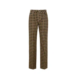 Nanushka Ženske pantalone NW22RSPA00178, Crno-Smeđe