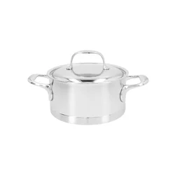 Saucepan with lid, 18 cm/2.2 l, Atlantis range, stainless steel - De