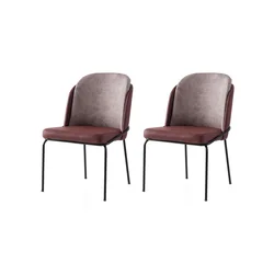 Hanah Home Set stolica Dore-197 V2, 70x47x98.5 cm, 2 komada, Crvene