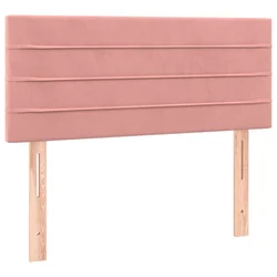 Vidaxl vidaXL Vzglavje za posteljo roza 90x5x78/88 cm žamet
