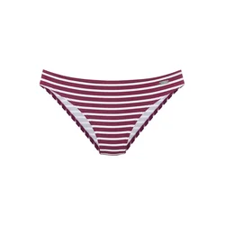 VENICE BEACH Bikini hlačke bordo / bela