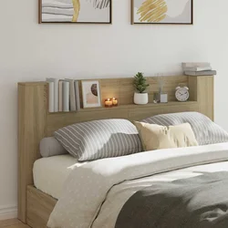 Krevetna ploča s LED-om s policom Sonoma 180 x 16,5 x 103,5 cm