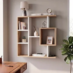 Hanah Home polica za knjige Yegane, 70,9 cm, bela / atlantski bor