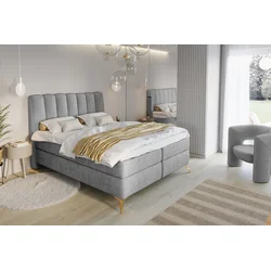 Boxspring postelja Lexi - 200x200 cm - tkanine Loris