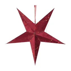 Eglo 410749 - LED Božićna dekoracija VELVET 40xLED/0,06W/3xAA crvena