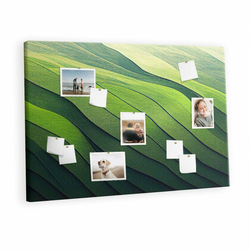tulup.si Plošča iz plute Poljska abstrakcija 120x80 cm Kovinski zatiči