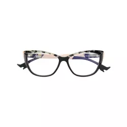 Face A Face-tortoiseshell cat-eye glasses-women-Black