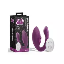 Vibrator Sync Passion, 7 funkcija, Ljubičasti