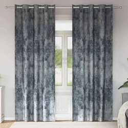 Baršunaste zavjese 2 pcs Srebrno Siva 260 x 140 cm Baršun