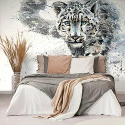 Tapeta naslikan leopard - 343x231