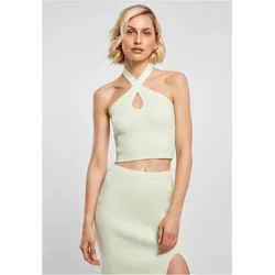 Womens crossed neck warmer Top lightmint