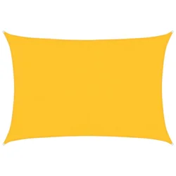 Jedro za zaštitu sunca 160 g/m2 pravokutno žuto 3,5x4,5 m HDPE