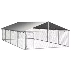 Vanjski kavez za pse s krovom (600x300x150cm)