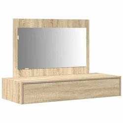 Vidaxl Toaletna mizica Rjava 100 x 40 x 70 cm Konstruiran les