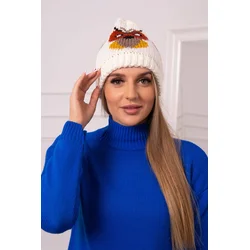 Womens cap Ofelia K349 ecru