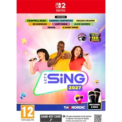 Lets Sing 2027 + 2 microphones (Game-Key Card) (SWITCH 2)