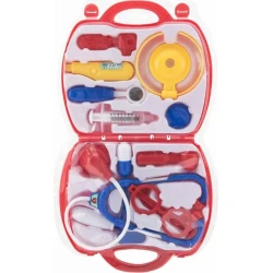 Teddies Komplet zdravnik/zdravnica iz plastike v plastični škatli v blisterju