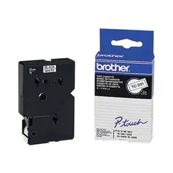 Brother Labels TC201 white/black P-touch PT-15/PT20/PT-6