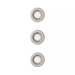 Philips - Komplet od 3 ugradna plafonska svetla PERIDOT 1xGU10/7W/230V, srebrna