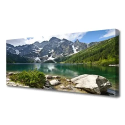 tulup.si Slika na platnu Lake mountains landscape 120x60 cm
