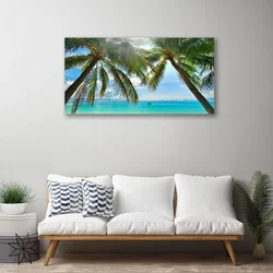 tulup.si Slika na platnu Palm tree morje landscape 100x50 cm