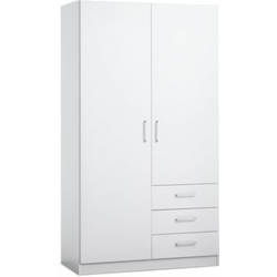 Ormar FANDRUP 97x176 2 vrata 3 fioke bela