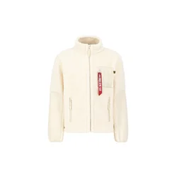 ALPHA INDUSTRIES Prehodna jakna Sherpa Zip bež/rdeča