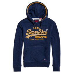 Superdry VINTAGE LOGO RACER HOOD, muški duks, plava