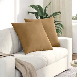 Jastučići za sofu 2 pcs Smeđa 60 x 60 cm Kordura tekstil