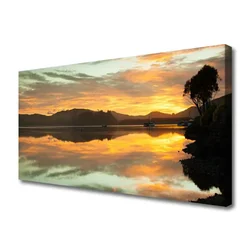 tulup.si Slika na platnu Voda sky mountain landscape 120x60 cm