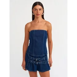 Dilvin Obleka moder denim
