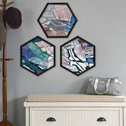 Wallity Uokvirena slika 6GEN1196977129, 35x35 cm, 3 dijela