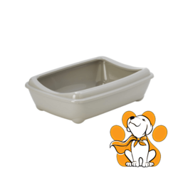 Moderna Arist-O-Tray + Rim Jambo Warm Gray, Otvoreni Toalet Sa Ramom, Sivi