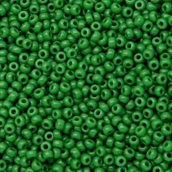 Kašaste perle (seed beads) 11/0-2 mm mat tamno zelena