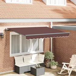 Povlačivi tende Smeđa 350 x 200 cm tkanina